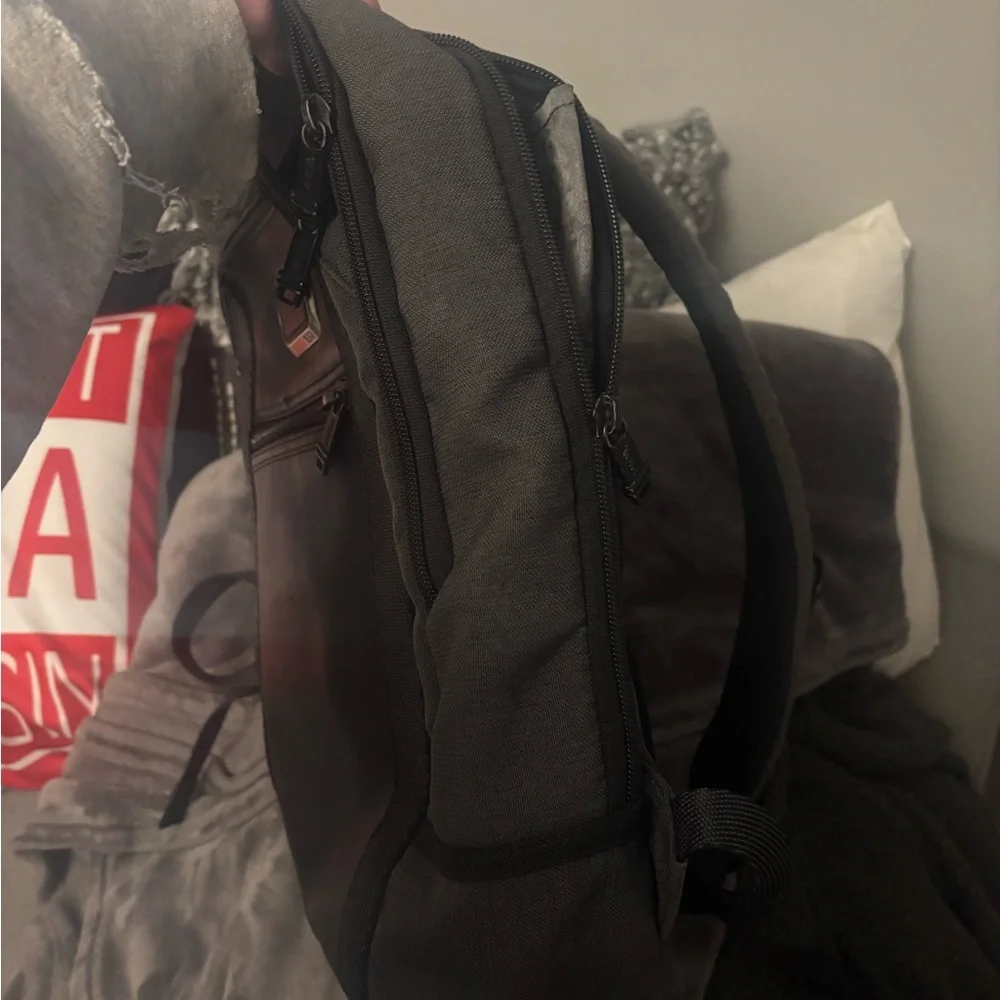 Tumi Alpha Bravo Davis Charcoal and Black Men's Backpack